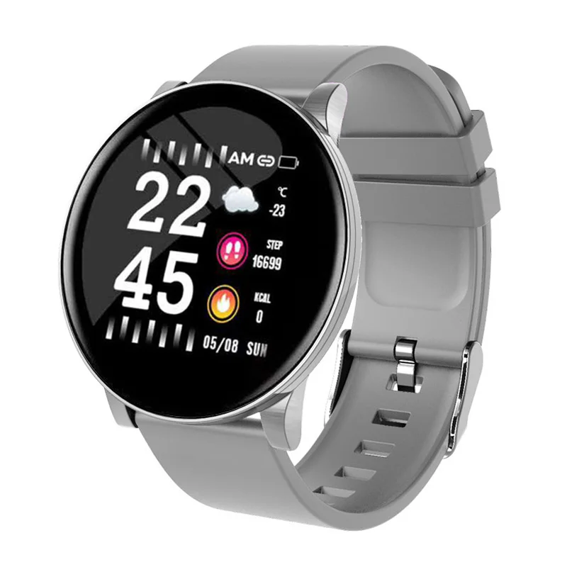 Gray Silicone XPOKO S9 водонепроницаемые Смарт-часы для iOS Android Bluetooth спортивные умные часы для мужчин и женщин часы монитор сердечного ритма кровяное давление - Цвет: Gray Silicone