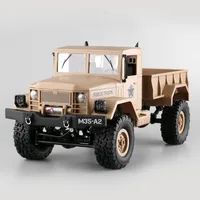 RC Car 4WD 2.4G Replaceable Tire Tracked Snow Truck WiFi HD Camera Real-time Transmission High Speed Military Truck VS WPL B-16