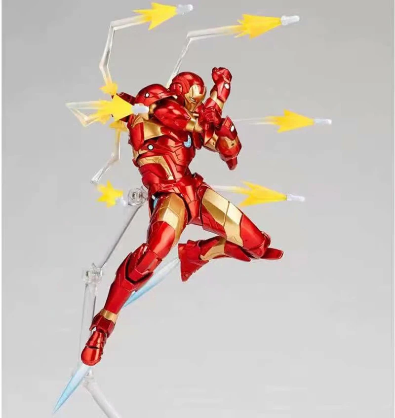 Удивительный Yamaguchi Revoltech No 013 Железный человек MK37 кровотечение край Броня фигурка Коллекционная модель игрушки куклы подарок