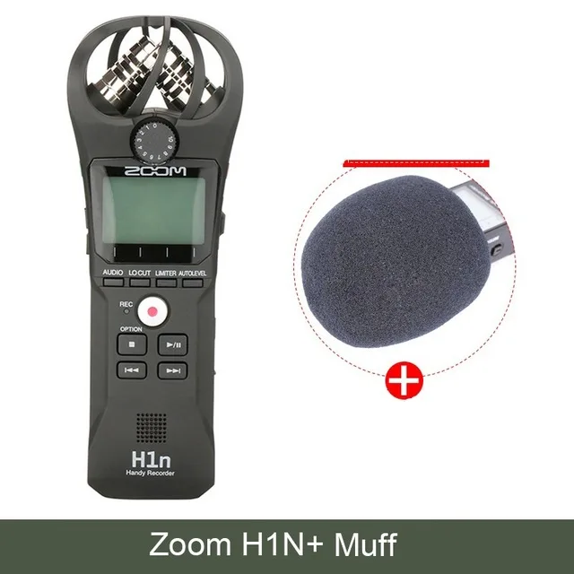 Original Zoom H1N Handy Digital Voice Recorder Portable Audio Stereo Microphone Interview Mic with Kingston16GB SD Card Lable 