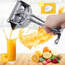 Manual espremedor de suco de pressão da mão da liga alumínio romã laranja limão cana açúcar cozinha ferramenta frutas