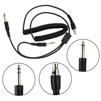 

230cm Replacement Cable Adapter Universal Aviation Headphone Plug Cable for Aircraft Headset Connector Cable New