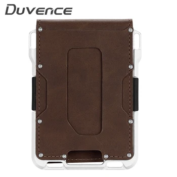 

Duvence 2020 Rfid Credit Card Wallet Practical Tactical Bank Cardholder Antithief Card Case Aluminium Metal Men Wallet Money Bag