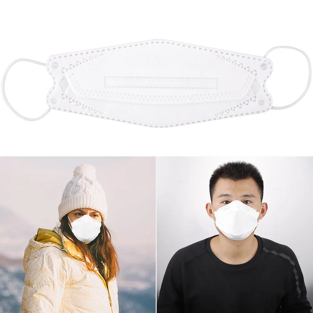 

1/2pcs Disposable Adult Anti-Dust Face Masks Kn95 Breathable Safety Protective Anti Haze Mask Mask Filtration Cotton Mouth Masks
