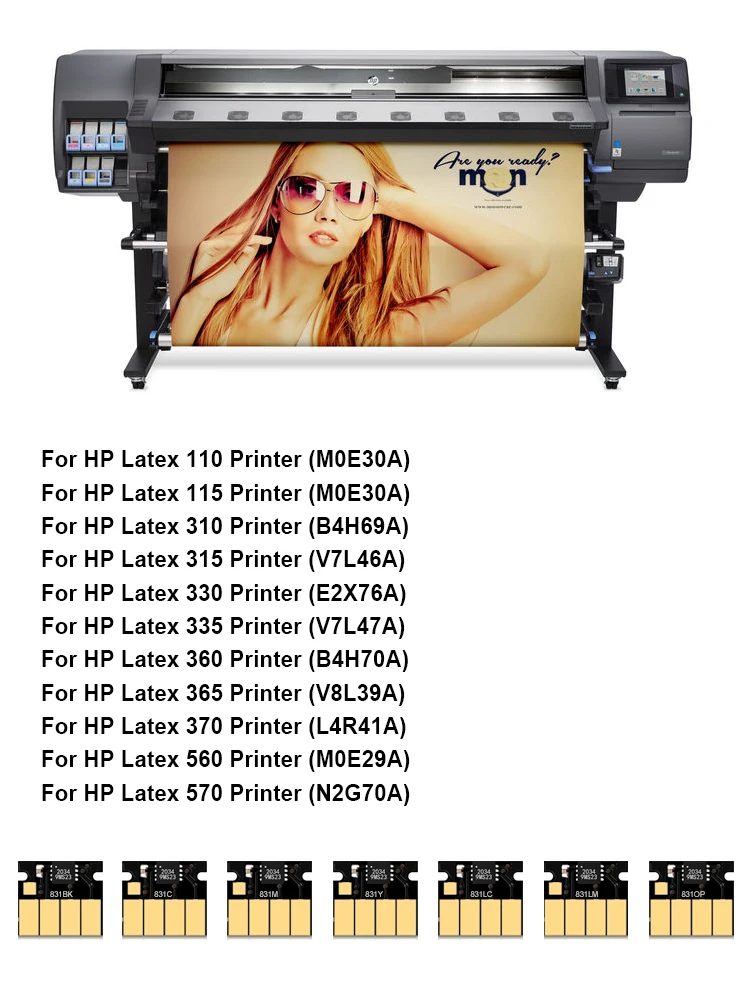 For HP 831 Ink Cartridge Chip For HP 