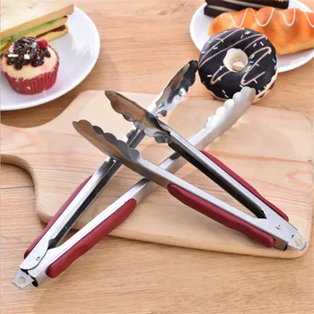 

Stainless Steel BBQ Grilling Tong Salad Bread Serving Tong Kitchen Accessories Barbecue Grilling Cooking Tong with Joint Lock