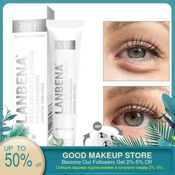 

Snail Repair Eye Serum Remove Dark Circle Eye Bag Roller Essence Moisturizing Anti Aging Whitening Effective Relieve Eye Fatigue
