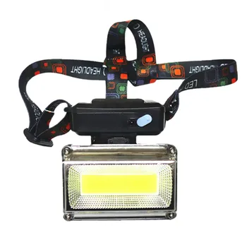 

COB Fishing Headlamp LED Torch Work lamp USB Charging Headlight Red Green White light Mode 18650 Battery lighting Flashlight