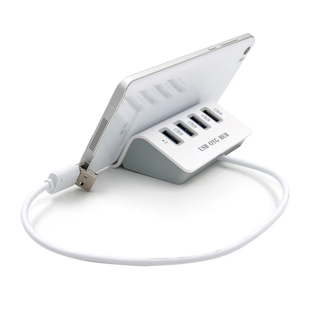 4 порта usb-хаб Мульти USB разветвитель адаптер питания Зарядка телефона сменный кронштейн для ПК ноутбук