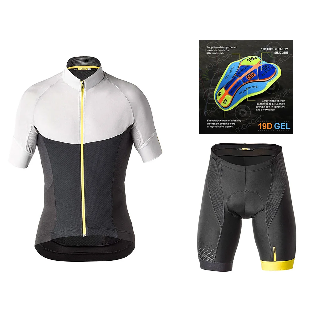 

NW Cycling Clothing Bike jersey Quick Dry Mens Bicycle clothes summer MAVIC Quick Step team Cycling Jerseys gel bike shorts set