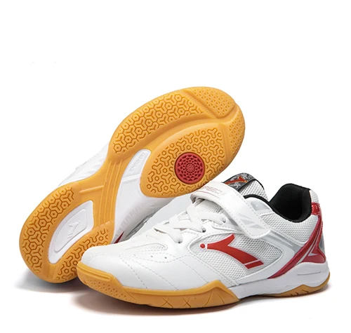 Брендовая детская обувь для настольного тенниса Zapatillas Deportivas Mujer Masculino ping ракетка спортивная обувь кроссовки - Цвет: white red