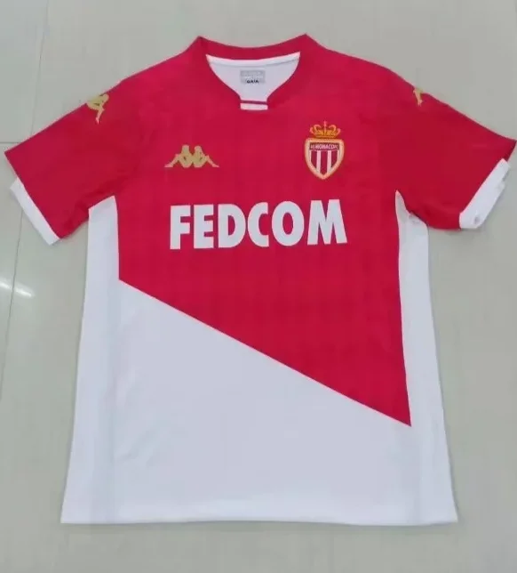 19 20 AS Monaco футбольные майки FABREGAS GOLOVIN FALCAO футбольная рубашка TIELEMAN GELSON. M Maillot de Foot Ben Yedder Мужская футболка