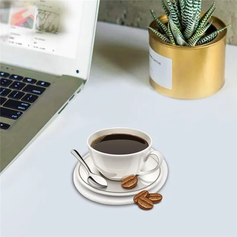 3D Мандала Стиль подставка под кружку кофейная чашка коврик чайные подставки для дома столовая Мода Мягкая тарелка украшения аксессуары 6 шт./компл