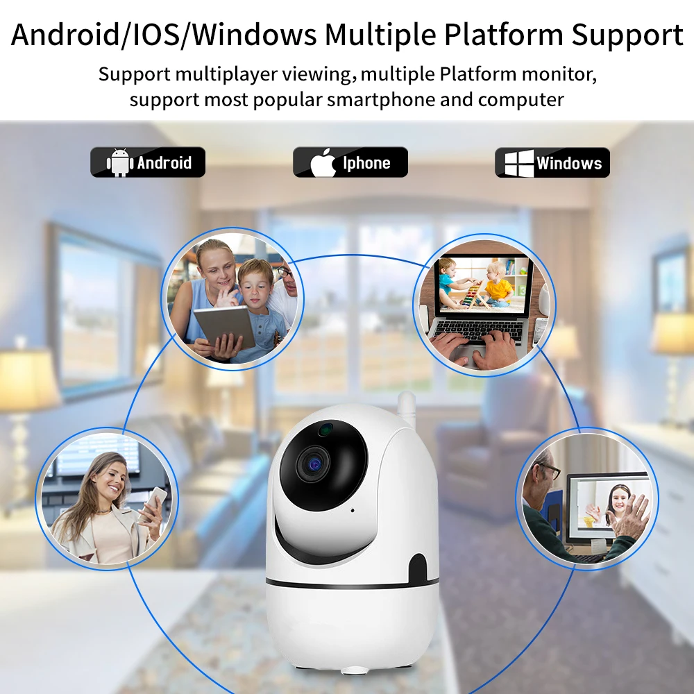 720P Baby Monitor Smart Home Cry Alarm Mini Surveillance Camera with Wifi Security Video Surveillance IP Camera Pet 360 ycc365