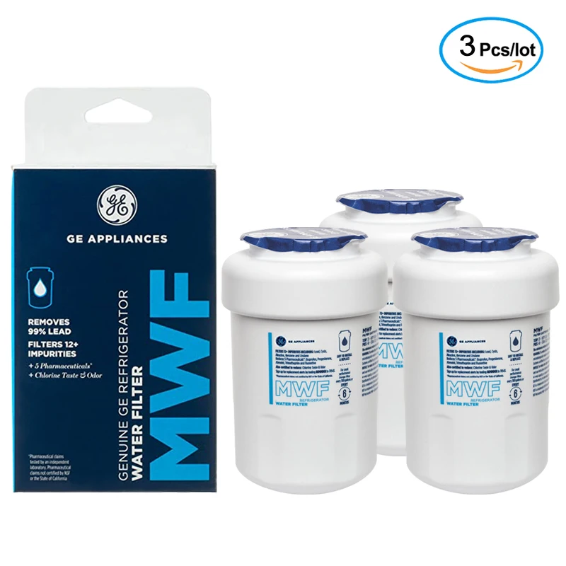 Replace General Electric MWF Refrigerator Water Filter Pack of 3