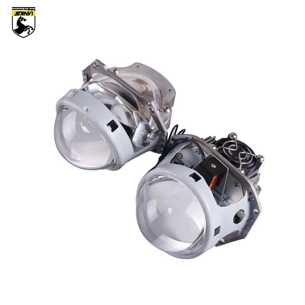

Sanvi 3inch 35W 5500K Car bi LED Projector Lens headlight Hi Low Beam LED Car Motorcycle Headlglight Retrofit Kits RHD&LHD light