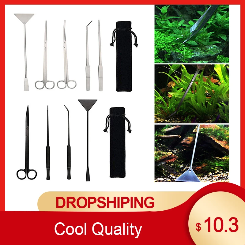 Aquarium Aquascaping Tools,5 In Stainless Steel Aquarium Tank Tweezers