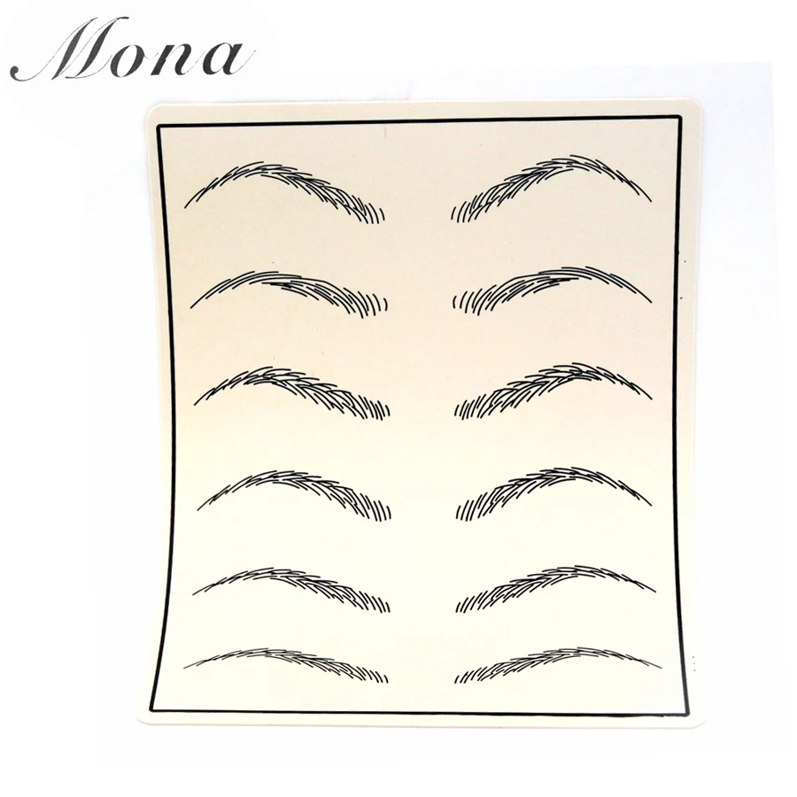 10 шт. аксессуары для микроволокна для начинающих бровей губ Перманентная практика кожи бумага для обучения боди-арт практичные аксессуары