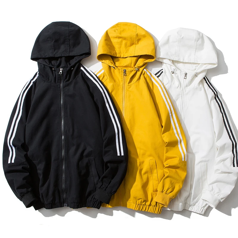 

2019 New Jacket Men Spring Autumn Casual Mens Jackets Streetwear Overcoat Mens Pilot Hooded Jacket mens coats and jackets