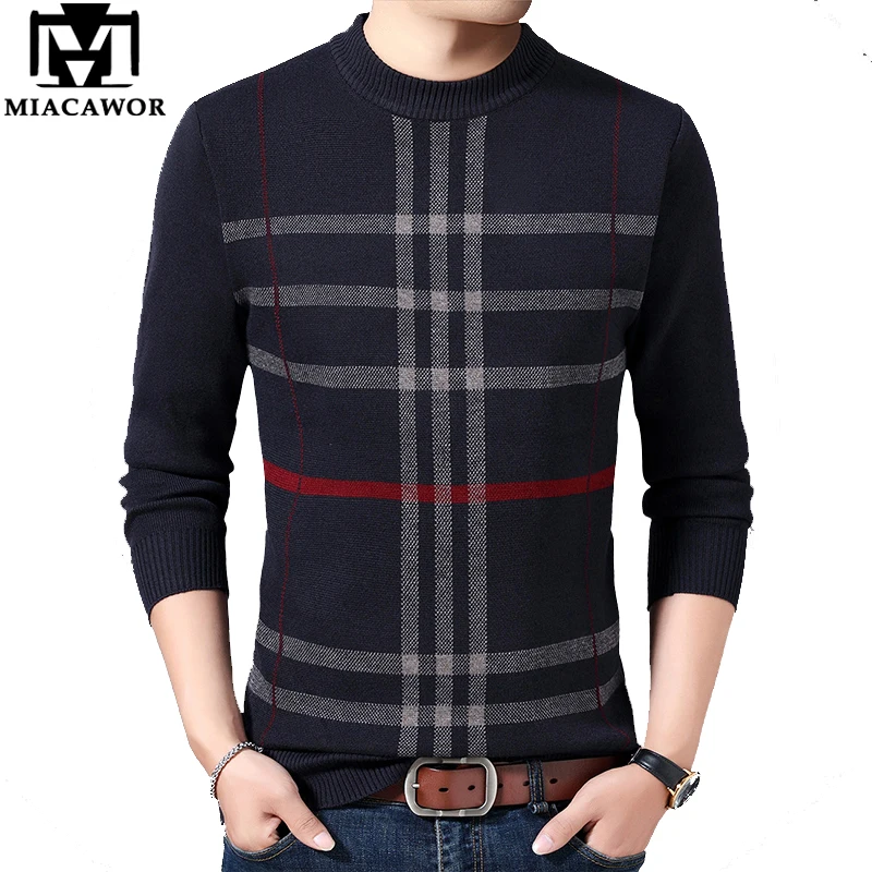 Sweaters Mens Pullovers Warm Thick Knitwear Mens Sweater EDA006