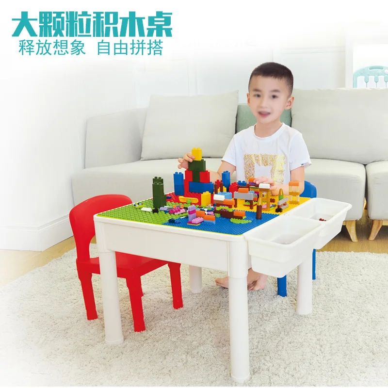 

Compatible Large Particles ji mu zhuo Children Assembled Educational Toy Multi-functional Storage Kindergarten Preschool Educati