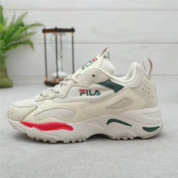 

FILA FUSION autumn new mesh contrast color sports retro dad Men and women running shoes 081 36-45