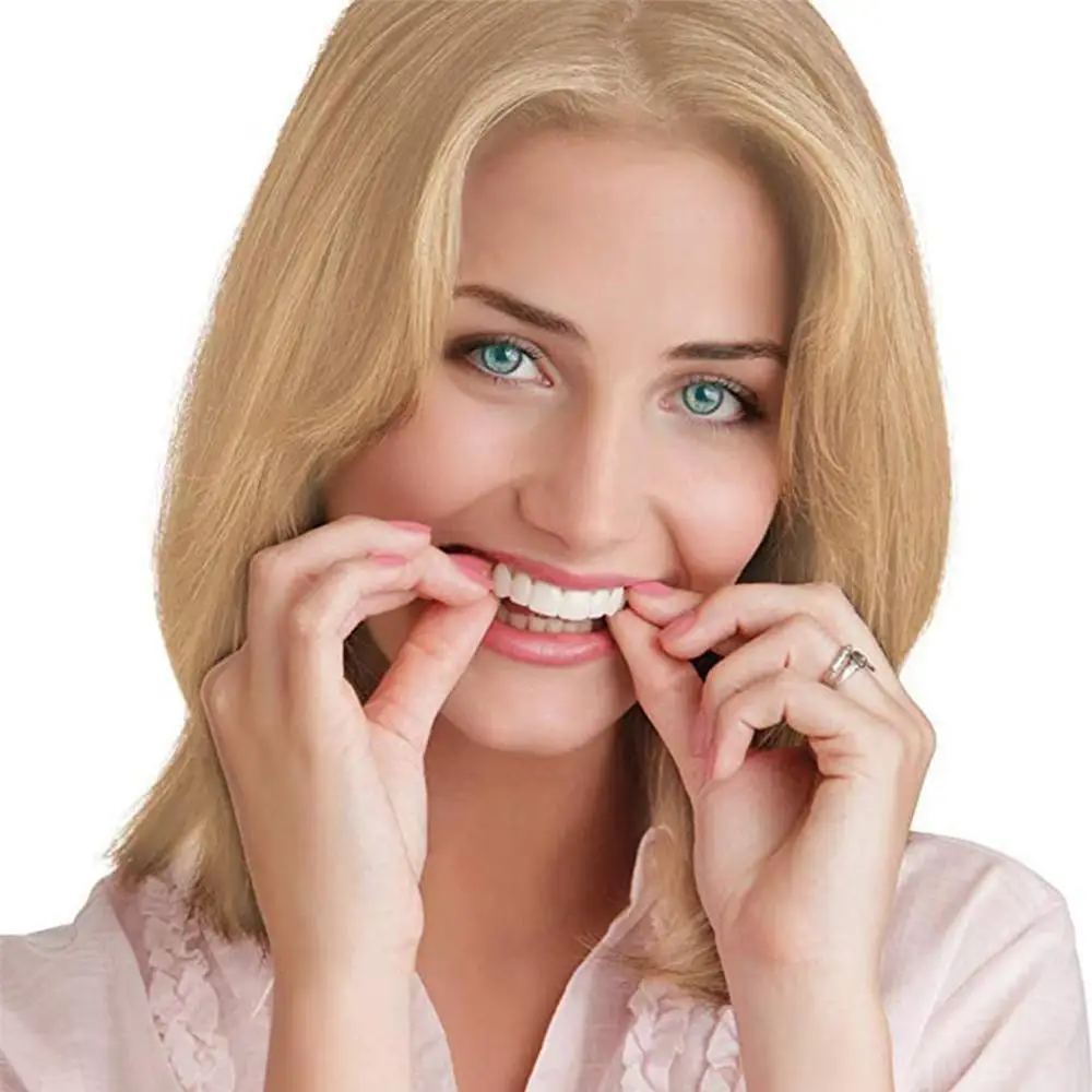 2 шт. набор подтяжек для зубов Smile Denture косметика для зубов удобный шпон покрытие для отбеливания зубов зубные протезы Игрушки для детей