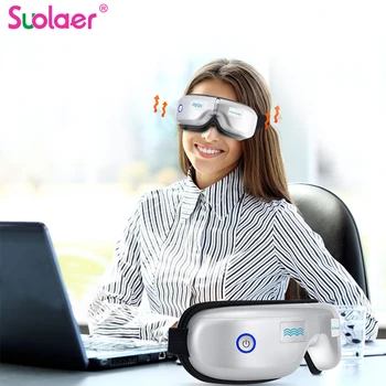 

Dropshipping Eye Massage SPA Instrument Electric Air pressure Eyes Massager Wireless Vibration Magnetic Therapy Massage Folding