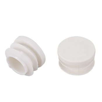 

18mm Diameter Plastic White Plug Caps Inserts For Tubes Cap 24 Pieces