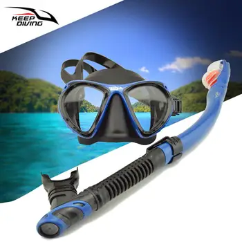 

HobbyLane Diving Glasses DM406+SN506 Professional Full-dry Snorkeling Mask Foldable for Adult Scuba Diving Mask