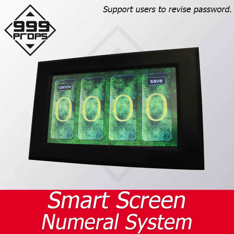 999 реквизит Smart screen Numeral system Prop реальная жизнь номер побега введите правильный пароль, чтобы разблокировать takagism поставщика игр