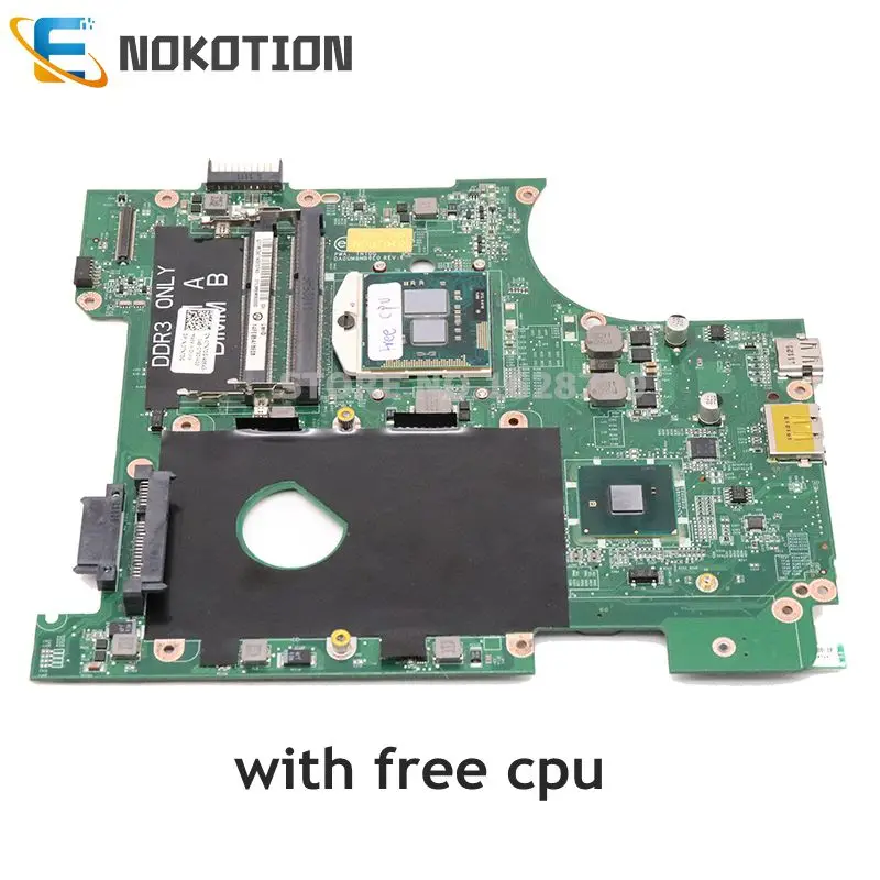 NOKOTION CN-07NTDG 07NTDG DA0UM8MB6E0 для Dell Inspiron 14R N4010 14 дюймов Материнская плата ноутбука HD GMA HM57 DDR3 Бесплатный процессор