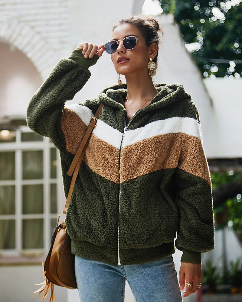 Толстовки женская одежда с длинным рукавом Manteau Femme Hiver Jogging милое флисовое Свободное пальто с капюшоном Bluzy Damskie Navidad