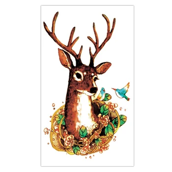 

20 PCS Cute Milu Deer Temporary Tattoos Sticker Realistic Fake Washable Tattoo Decal Body Art Tatoo Wholesale Price