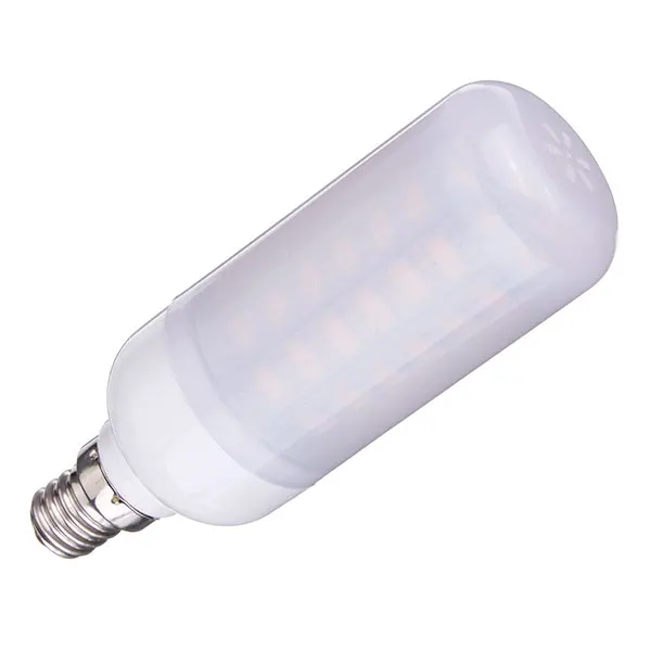E12 6W светодиодный лампы 880LM 56SMD 5730 AC 220V светодиодный кукурузные лампы с матовой крышкой