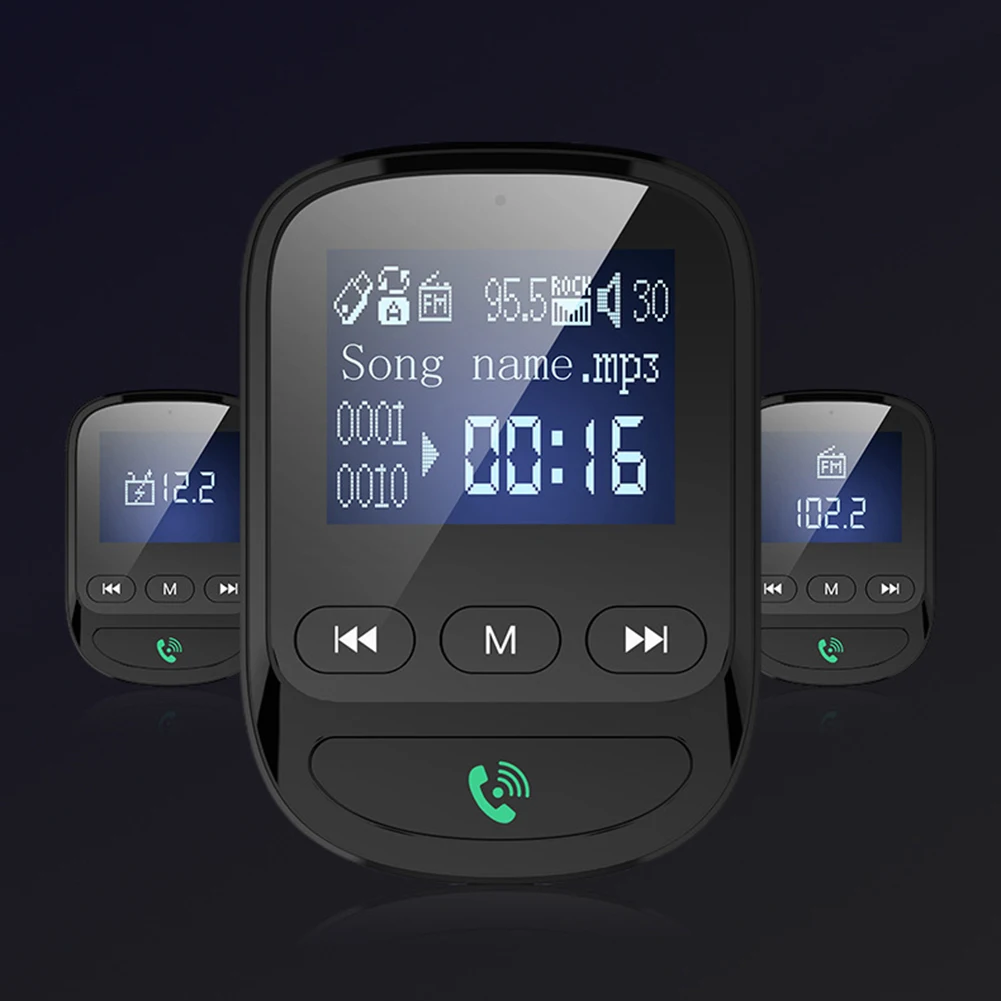 Автомобильные аудио колонки BT06Q автомобильный Bluetooth Q C 3,0 двойной USB зарядное устройство для устройства Handsfree Вызов MP3 музыкальный плеер bluetooth AUX Автомобильный плеер
