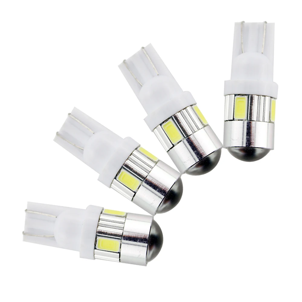 YM E-Bright T10 194 168 W5W 24V 5630 6 SMD Lens Bulbs Clearance Light Auto Reading Lamps White Led Car Lighting 180Lm 100Pcs