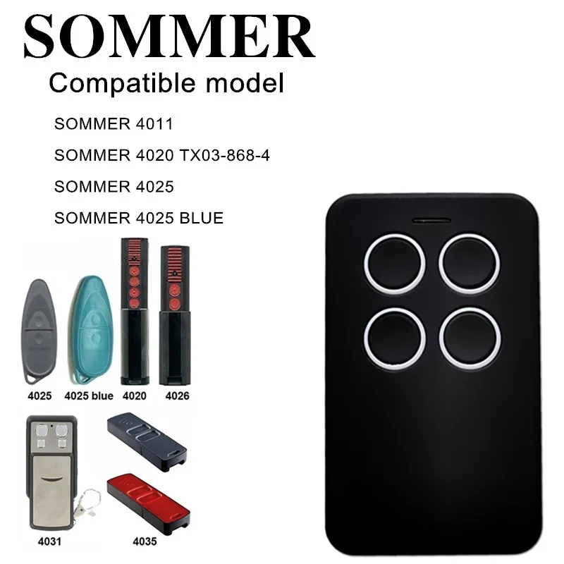 

Sommer APERTO 868.3mhz Garage door remote control command 4025 4026 868MHz transmitter