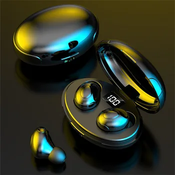 

TWS Bluetooth Earphone LED Power Display Wireless Sports Bluetooth Headset Stereo Denoise F9 Voice Control Wireless Earbuds