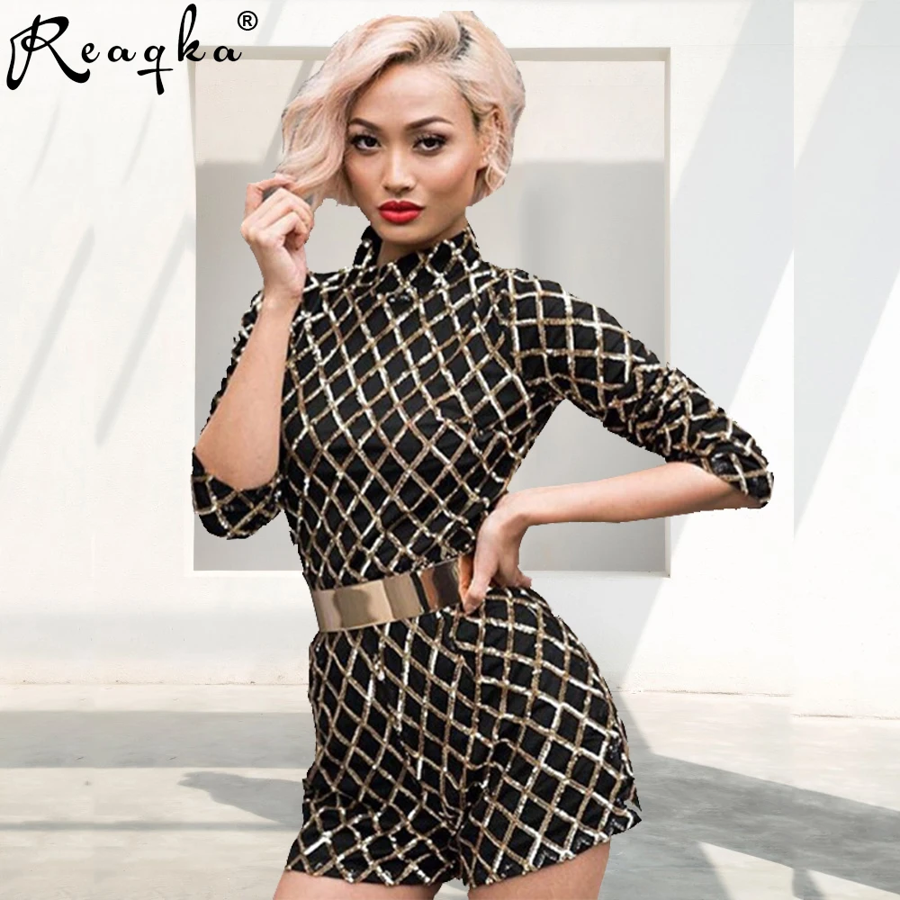 Autunno della Molla Oro Nero Paillettes Tuta Per Le Donne Nuovo Elegante  Salopette Corte Tute e Salopette Club Party Pagliaccetto Lungo Tuta Del  Manicotto 2018|black sequin jumpsuit|overall jumpsuitsequin jumpsuit -  AliExpress