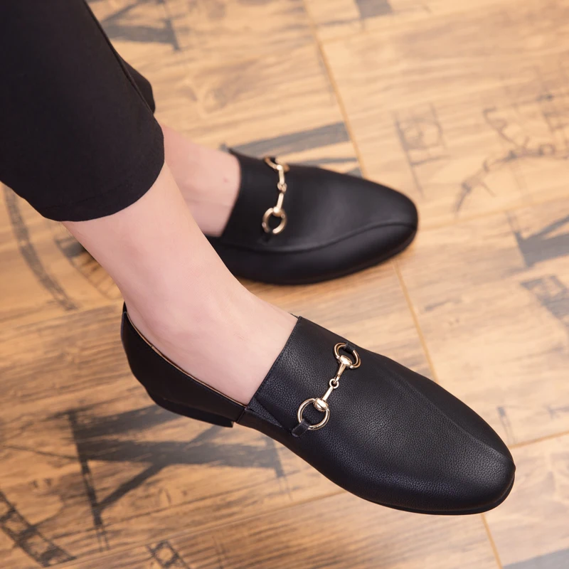 Black 81 Brand New Men Tassel Loafers PU Leather Formal Shoes Elegant Dress Shoe Simple Slip On Man Casual Footwear - Цвет: Black 81