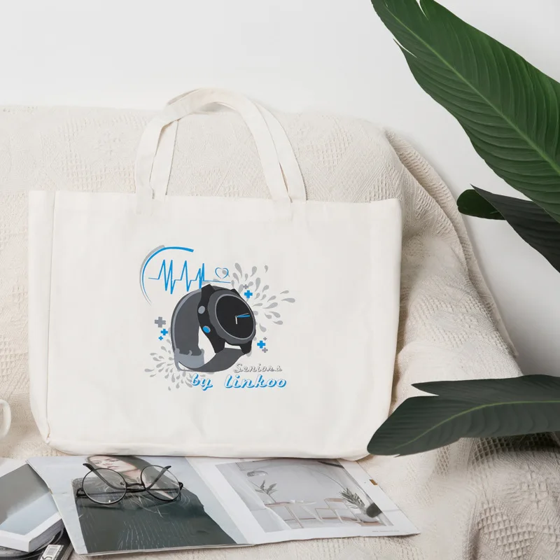 

Medium Environmentally Friendly Cotton Handbag Simple Students Canvas Bag Nursing Portable Shopping Bag