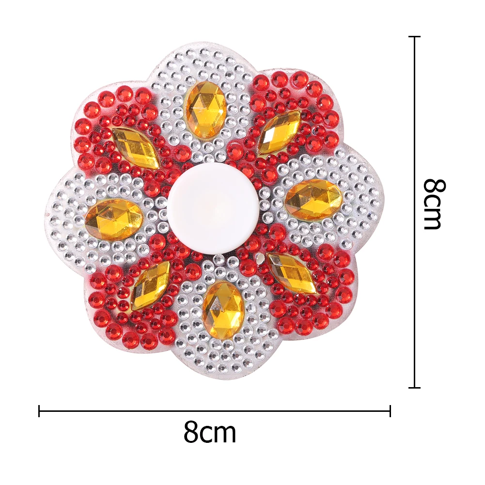 DIY Rhinestone Fingertip Gyro Diamond Hand Spinner Fidget Relief Stress Toy 5D DIY Diamond Painting Creative Gift Fingertip Gyro