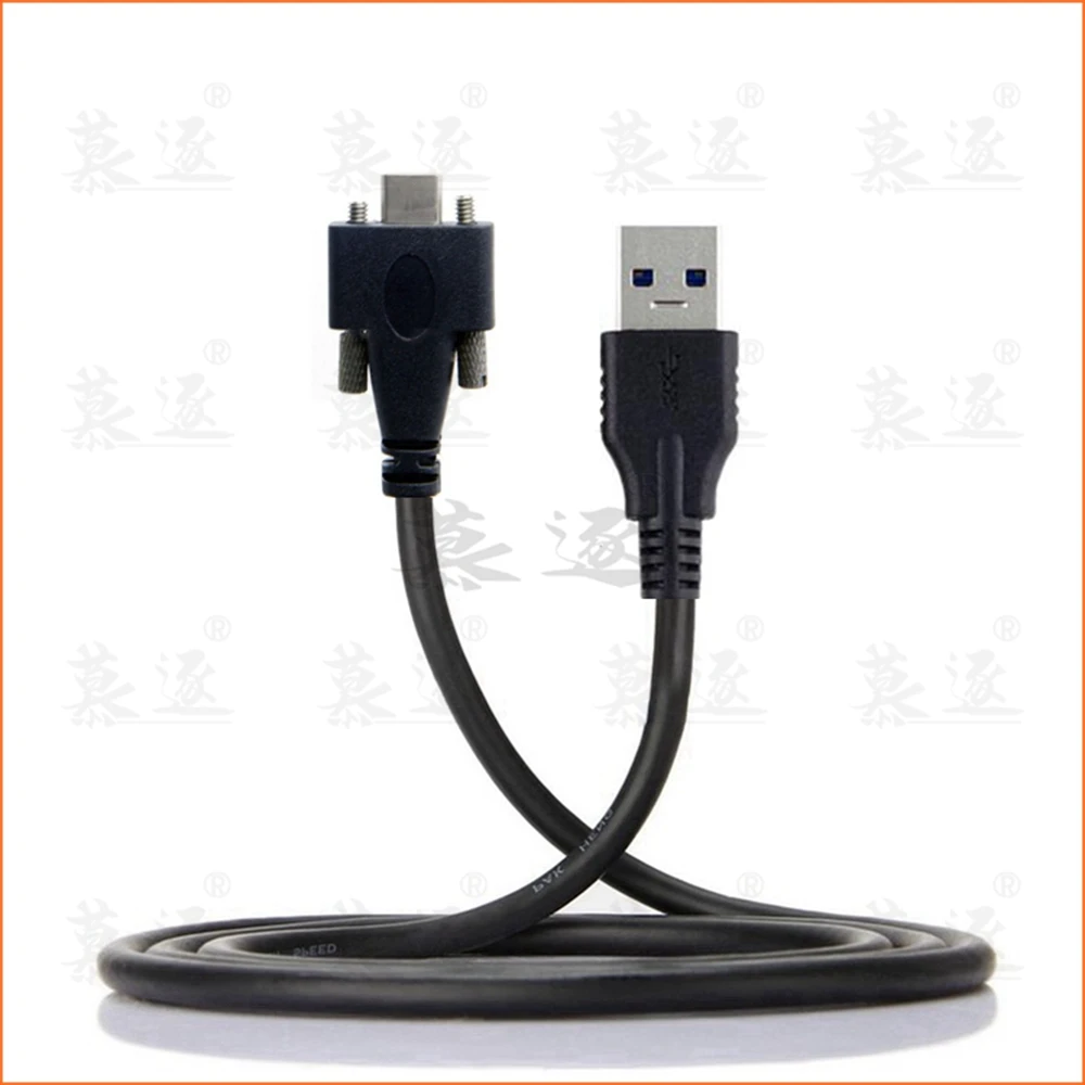 4 фута стандарт USB3.0 USB 3 0 A папа к 1 type c USB-c type-C с двумя винтами запирающий Мужской