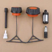Gas Fuel Cap & Oil Cap For Stihl 020 021 023 024 025 026 028 034 036 038 042 048 AV Super Replace 0000 350 0520, 0000 350 0510 1