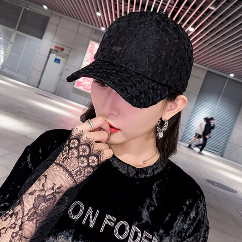 Womens Mesh Brand Baseball Cap, Lace Baseball Hats Women