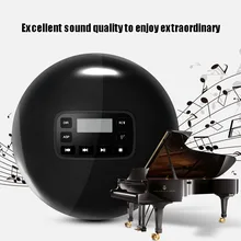 Портативный CD плеер Bluetooth стерео беспроводной для 3,5 мм AUX аудио с подзаряжаемые светодиодные дисплей персональный CD музыкальный плеер