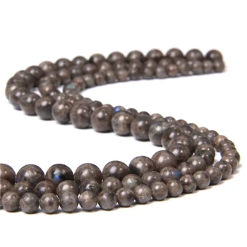 

15.5" Natural Brown Labradorite 6 mm 8 mm 10 mm Bulk Polished Loose Stone Beads For DIY Making Jewelry Women Bracelets Necklace