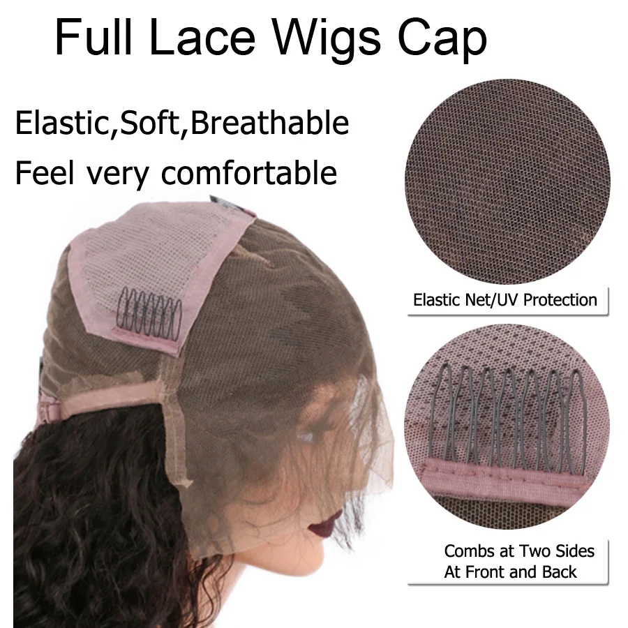 180% Density Long Straight Full Lace Wigs With Baby Hair Brazilian Remy Human Hair Wigs with Bangs