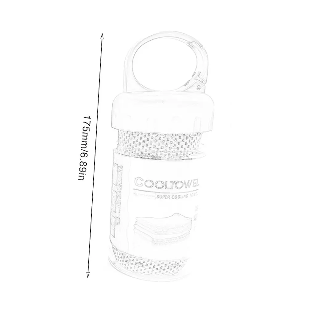Practical Outdoor Cold Sense Sports Towel Ice Towel Heatstroke Cooling Artifact Gift Cold Sense Silk Ice Towel